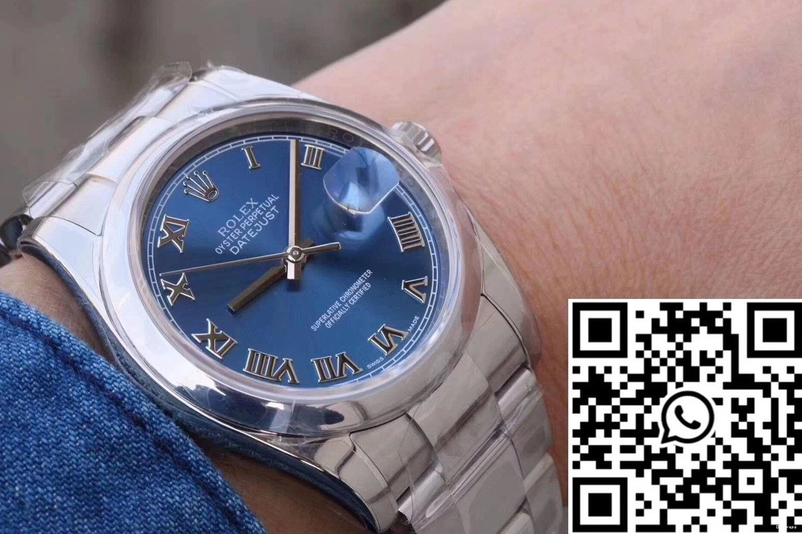 655 AR Dial II 36MM Datejust Rolex Blue 116334 Factory Affordable 0706